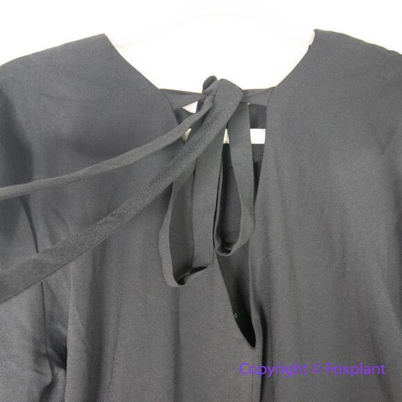 New! ELOQUII Solid Black Back Bow Tie Sleeve Pullover‎ Shift Dress, plus size 14 - Picture 12 of 15